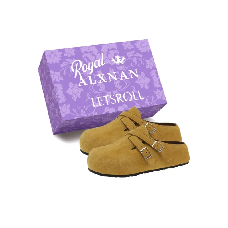 Alxnan Quiet Closed Toe Slippers Women's Box-5