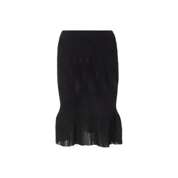 DVF Diane Von Furstenberg Casual Long Skirts Women's Black