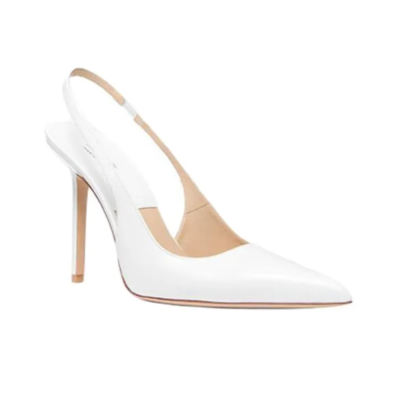 MICHAEL KORS Reece Slim Heel High Heels 10.1cm Women's White-2
