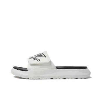 Umbro Slip Resistant Shock Absorbers Slide Slippers Unisex White Black
