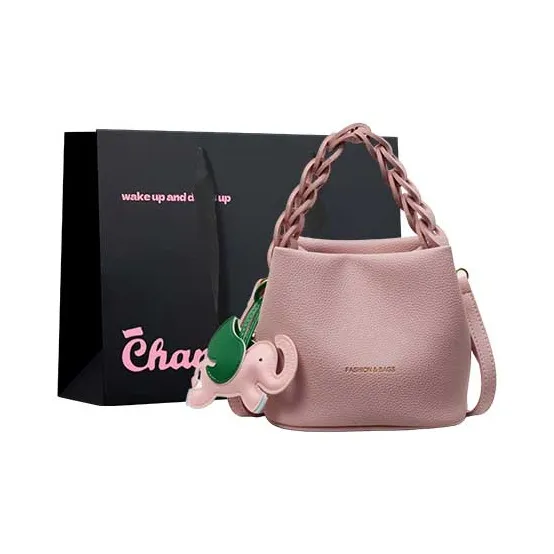 Champion Cub PU Crossbody One Shoulder Handbag Women's Black/Silver/Blue/Pink/Ecru-13