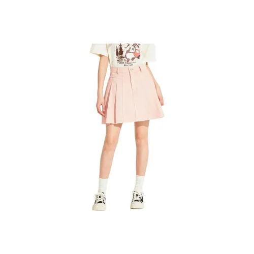 Hotwind Denim Short Skirts Women's Pink
