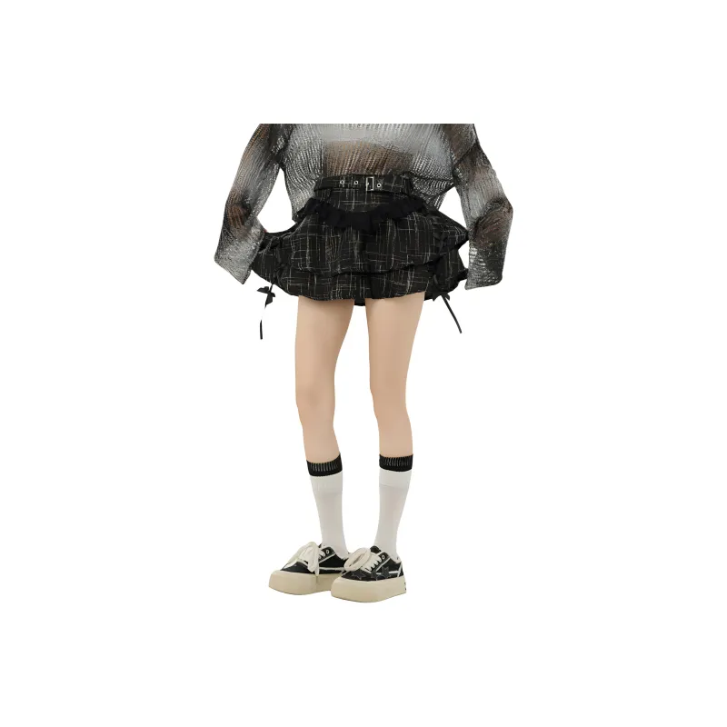 7 SEVFUN Casual Short Skirts Women's Black-4