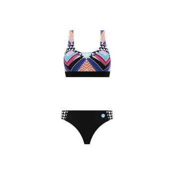 SISII LEE Two-Piece Swimsuits Women's Dynamic Stripes