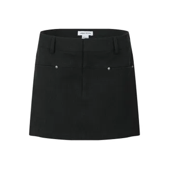 URBAN REVIVO Casual Short Skirts Women's Dark Gray