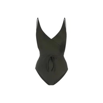TOTEME V-neck Tied-waist Swimsuit