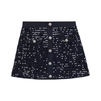 Maje Sequinned Mini Skirt
