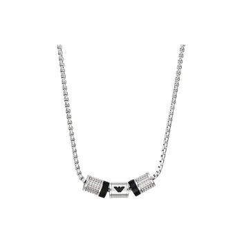 EMPORIO ARMANI Rondelle Stainless Steel Necklaces Men's