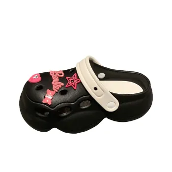 TELENT Clogs Women's Black White
