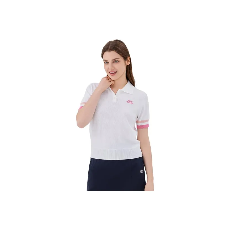 Elle Active Polo Shirts Women's Ecru-0