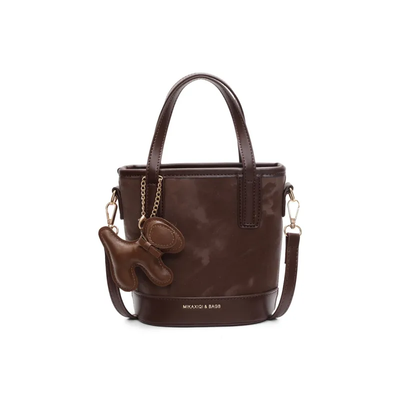 TOUTSEUL YOLO PU Handbag Regular Women's White & Khaki/White & Coffee/Black & Pink/Coffee-20
