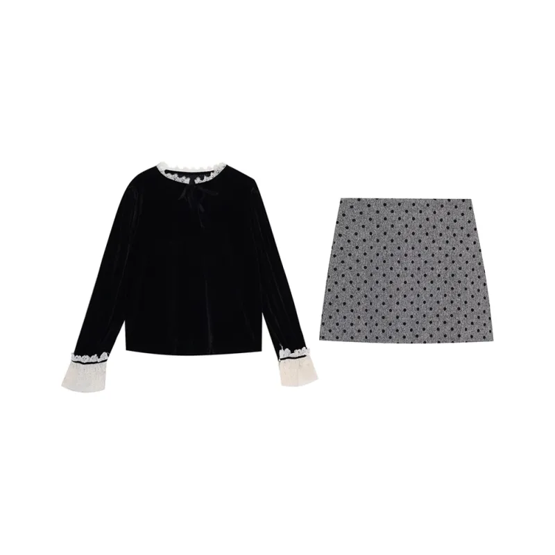 DEDY Two Piece Skirt Sets Women's-0