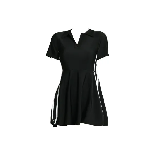 Hao Zhilang One Piece Swimsuits Women's Black