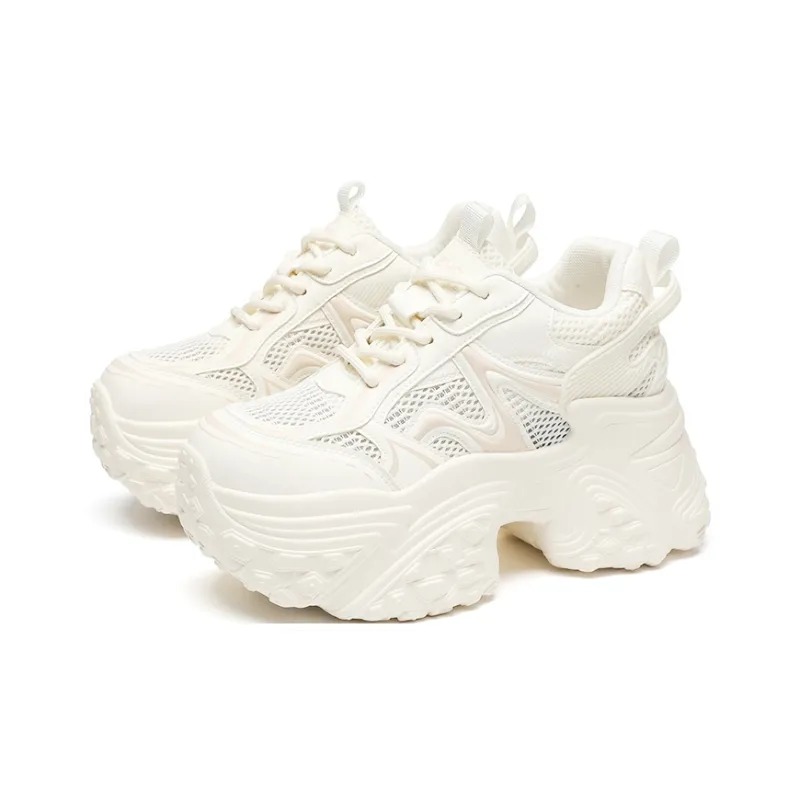ZHR Baby's Breath Abrasion Resistant Breathable Low Top Chunky Sneakers Women's-6