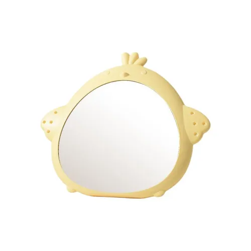 JIXUAN Desktop Portable Home Use Make Up Mirrors On The Go Cute Cartoon Portable Foldable