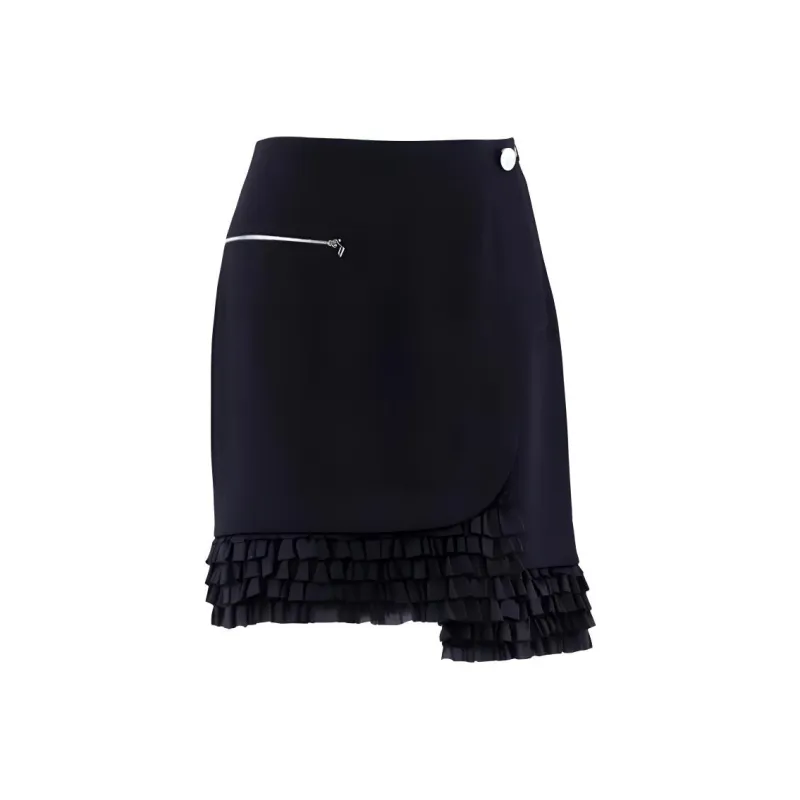 MASFER.SU Casual Short Skirts Women's Black-0