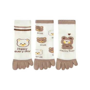 BEAR UNION Mid Calf Socks Women's Combo Set