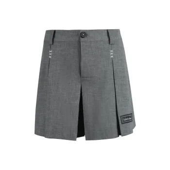 Valeria Obbaco Casual Short Skirts Women's Gray