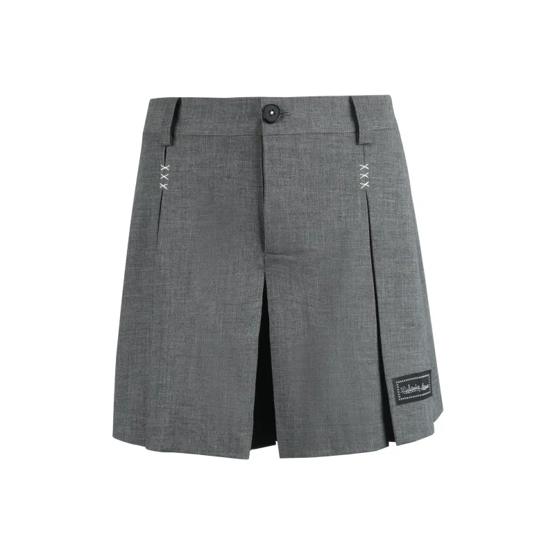 Valeria Obbaco Casual Short Skirts Women's Gray-0