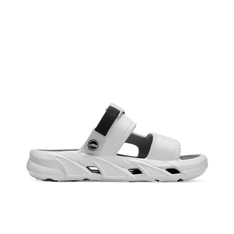 JEANSWEST Beach Sandals Men Black Warrior/Khaki Brown/Lunar Gray-17