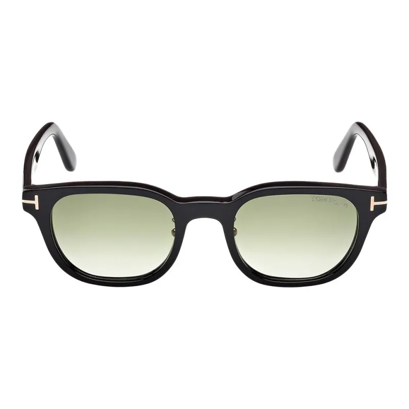 TF Plate Frame Irregular Shape Sunglasses Unisex Black-1