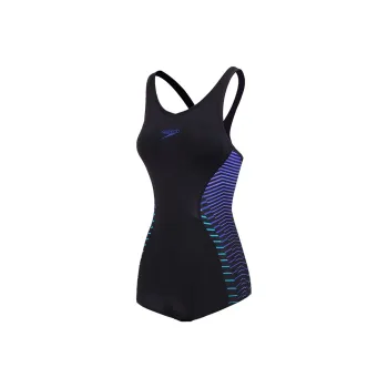 Speedo One piece Swimsuit Women's Black Purple