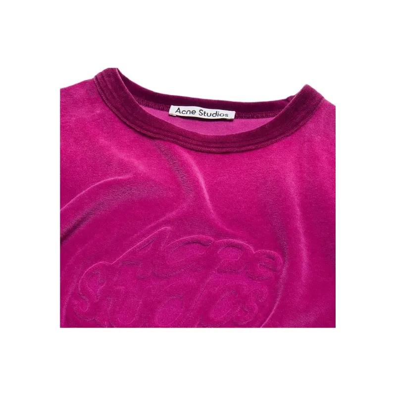 Acne Studios SS24 Regular T Shirt Women's Magenta-3