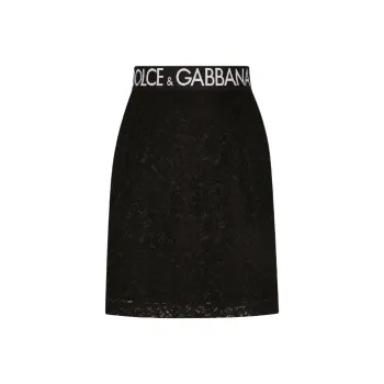 Dolce & Gabbana Floral lace Mini Skirt
