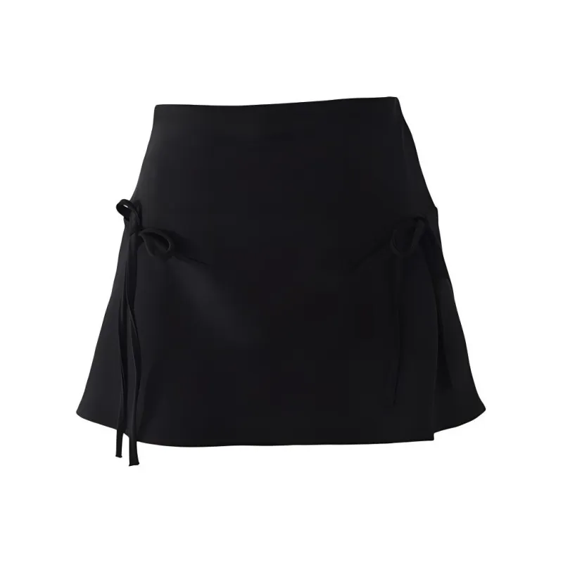 Wen Shan Casual Short Skirts Women's Black-0