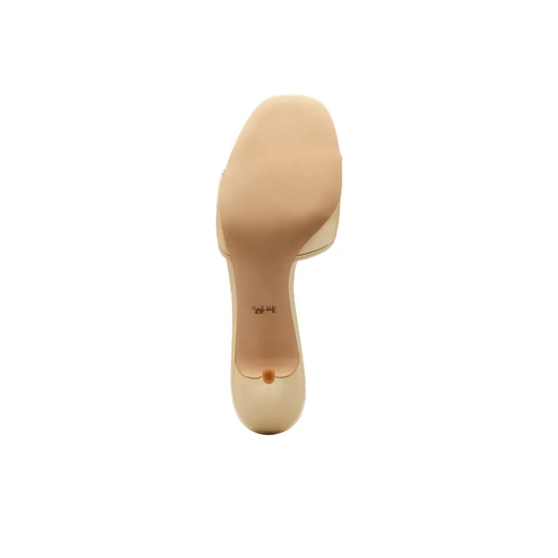 COACH Margot Slide Slippers Women's Gold-5