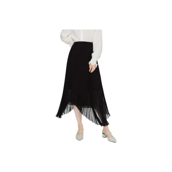 TKY SHOP Casual Long Skirt Women's Black