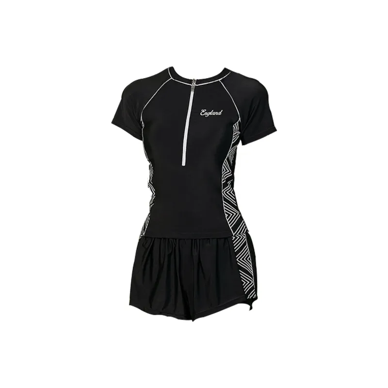 Hao Zhilang Two Piece Swimsuits Women's Black-0