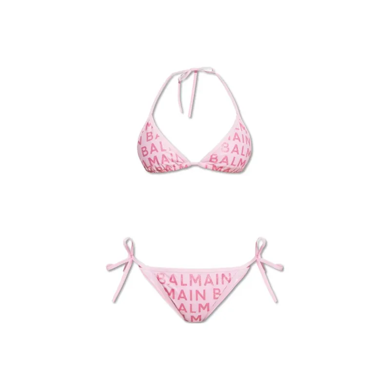 BALMAIN Logo print Bikini Set-0