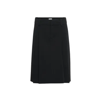 ARITZIA Sunday Best Rider Midi Skirt Casual Long Skirts Women's Black