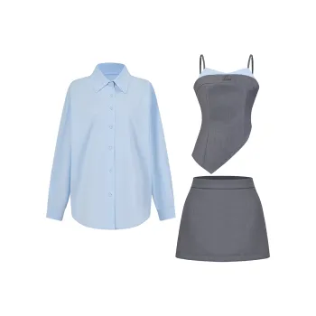 FIAWANG Two Piece Skirt Sets Women's