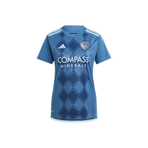 Adidas Sporting Kc 24/25 Away Jersey Soccer Jerseys Fan Edition Sports Style Kansas City Away Women's Blue