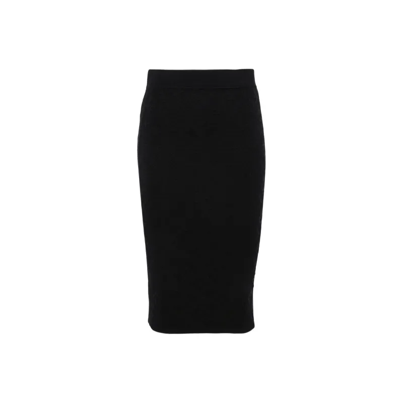 PINKO Love Birds Monogram Jacquard Pencil Skirt-0