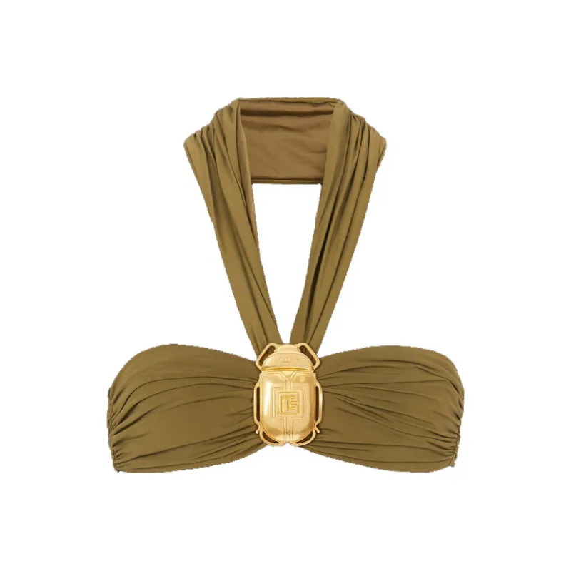 BALMAIN Halterneck Bustier Top-0