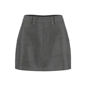 URBAN REVIVO Casual Short Skirts Women's Medium Gray