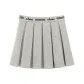 [MIU Style Girlish Letter Skirt Hem]High Intelligence Gray