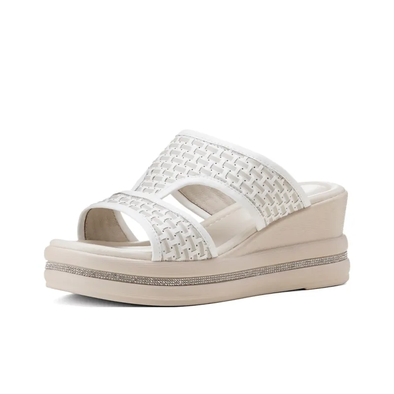 GOLDLION PU Polyurethane Cushioning Slide Slippers Women's-7