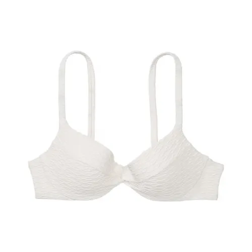 Victoria's Secret PINK Mix & Match Twist Push-Up Bikini Top/white Bikini Women's White