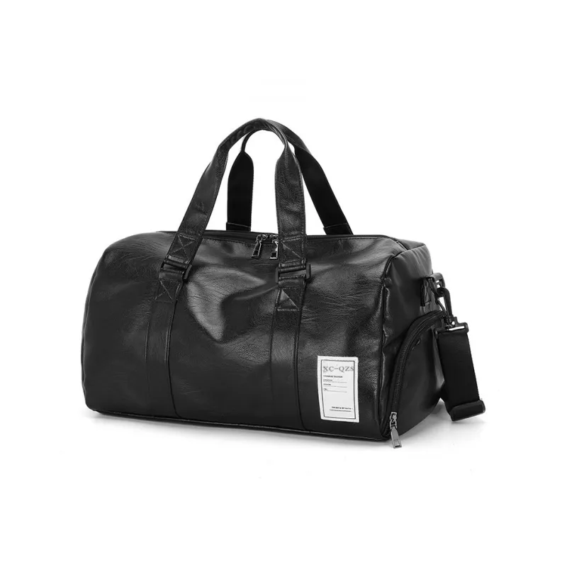Parker Bear PU Travel Bag Men's Black-1