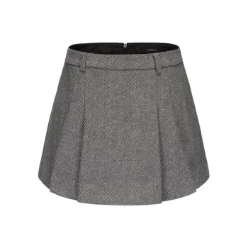 GIMING Casual Short Skirts Women's Gray