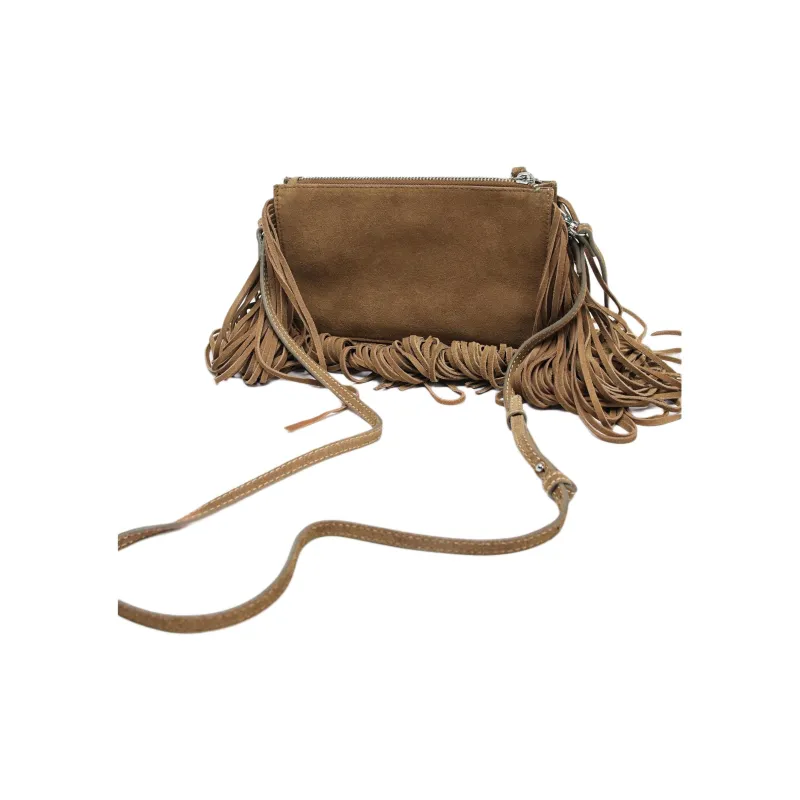 ZARA Cow Leather Crossbody Bag, Shoulder Bag Mini Women's Brown-2