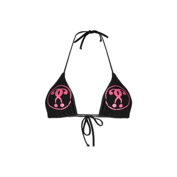 MOSCHINO Logo print Bikini Top