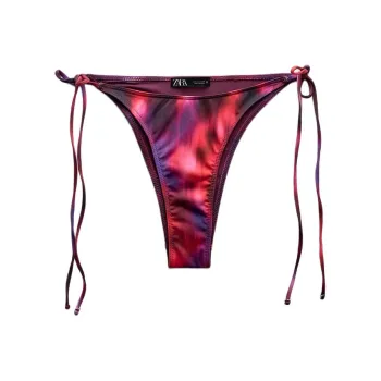 ZARA Bikini Women's Dark Purple Red