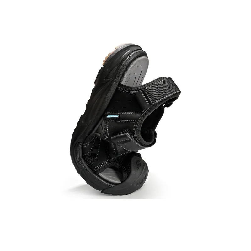 QIUTEXIONG Beach Sandals Men Black/Gray-3