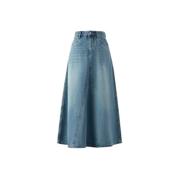 E.land Casual Short Skirts Women's Denim 55Indigo