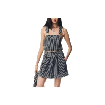 CHANEL 25P Spring Summer Preview Collection Casual Short Skirts Women's Marine Blue